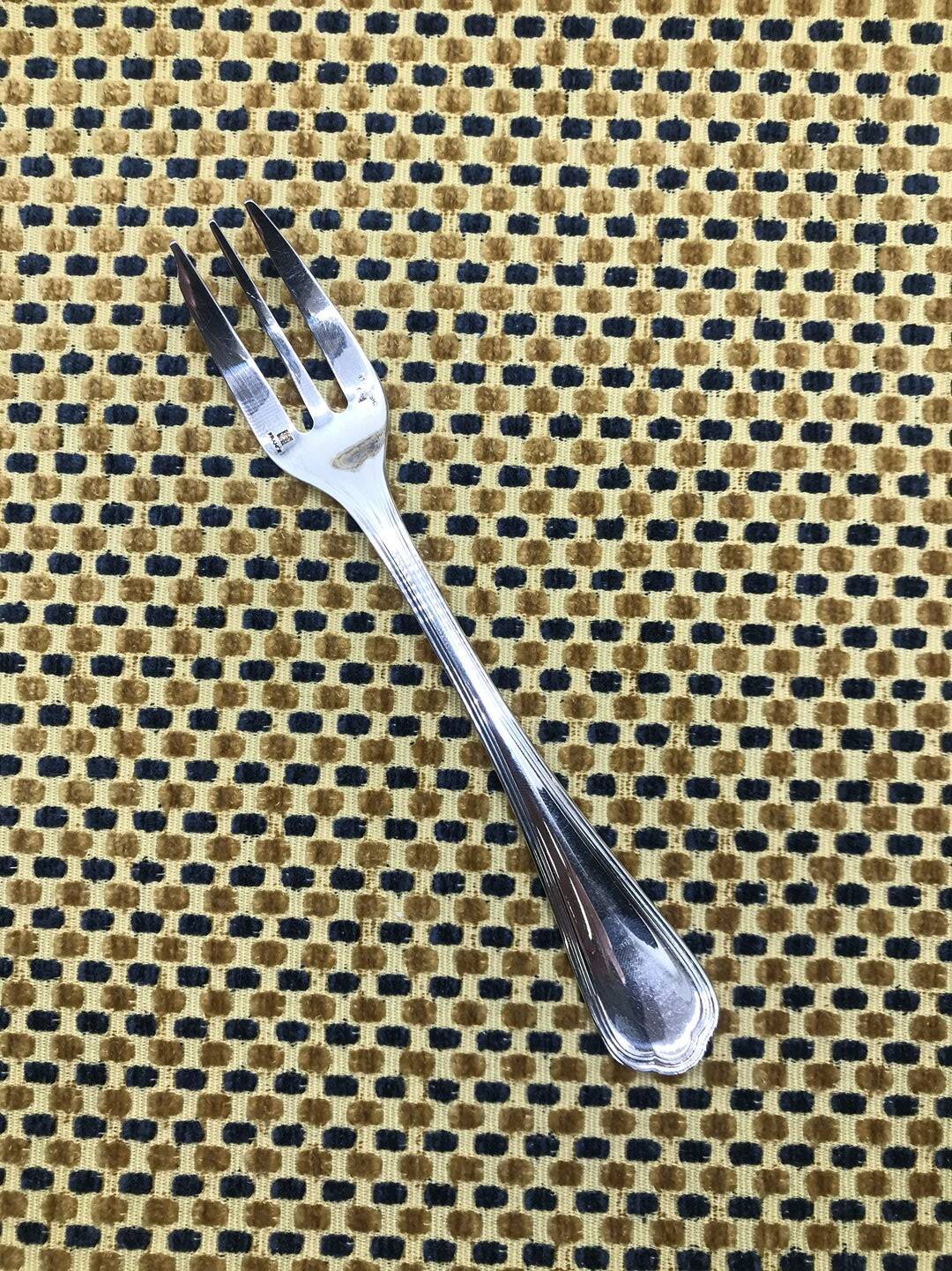 Christofle silver-plated cake fork, Spatours model