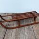 Old vintage wood and metal Davos sledge