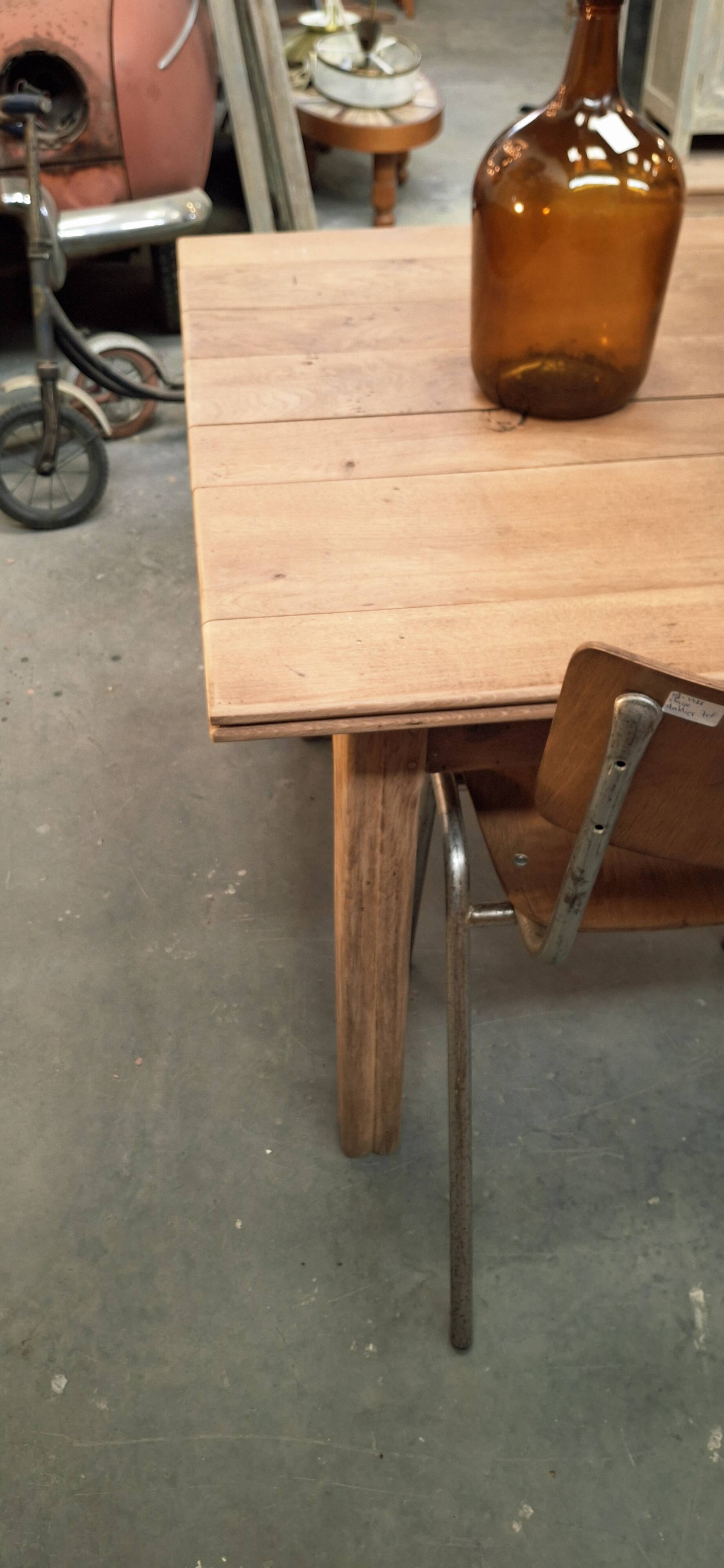 Table de ferme en chêne massif