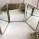 Large triptych mirror