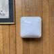 White opaline ceiling light square wall lamp 1960s 1970s