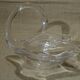 Vide poche coupe en cristal vannes cygne