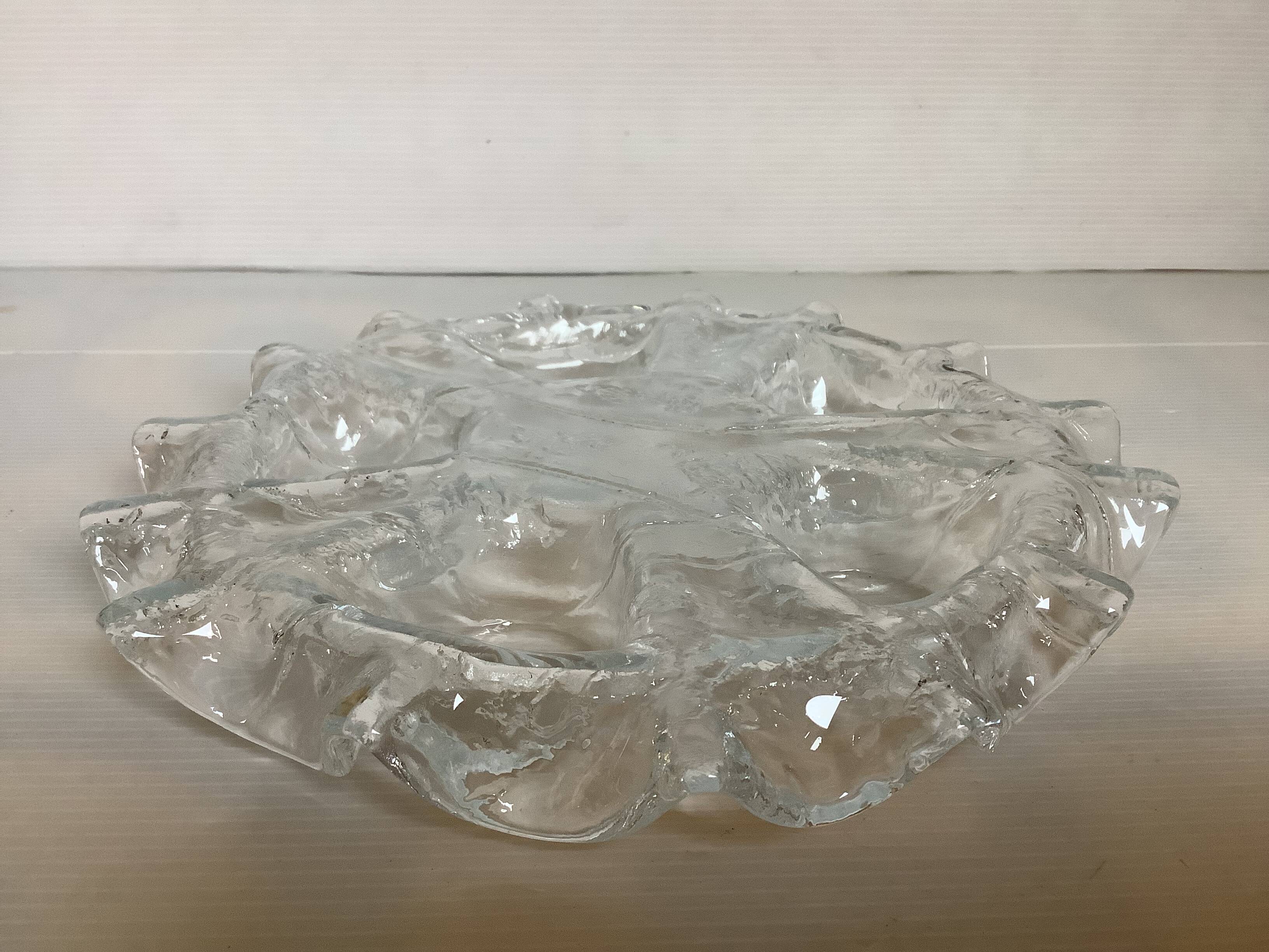 Candle holder from Muurla glass, Scandinavian Finland