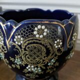 Planter set + 2 enameled ceramic pots