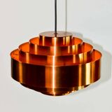 Pair of Midcentury Copper Pendants by Jo Hammerborg for Fog & Mørup, 1960s