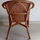 Rattan / wicker armchair