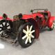 Model reproduction car bugatti 1920 metal tin collection