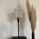 Pair of lamps with a molded glass shade