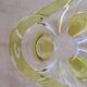 Yellow glass fruit cut