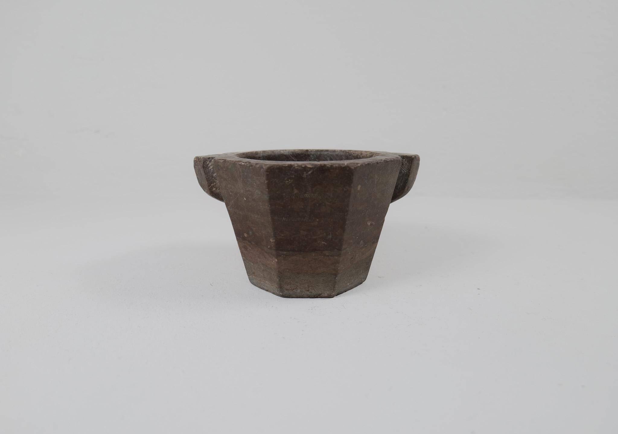 Large Ancient Mortar in Swedish Stone, circa 1800