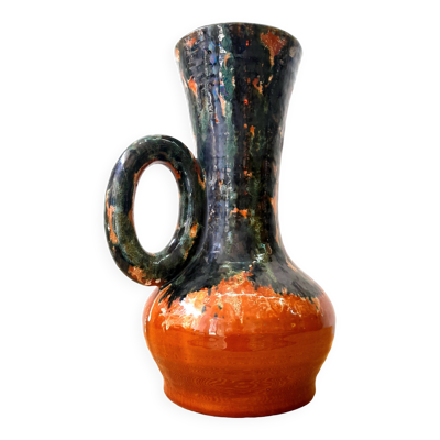 Vase XXL en céramique vintage 1960