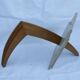 Original Italian glass and travertine marble dining table office desk