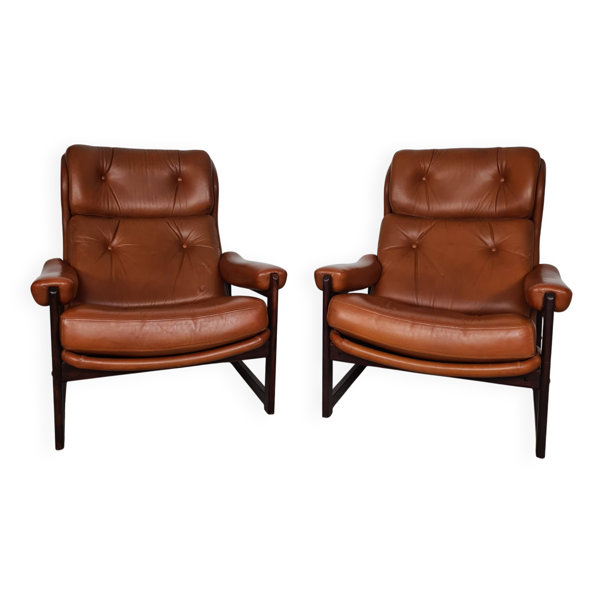 Pair of Scandinavian armchairs