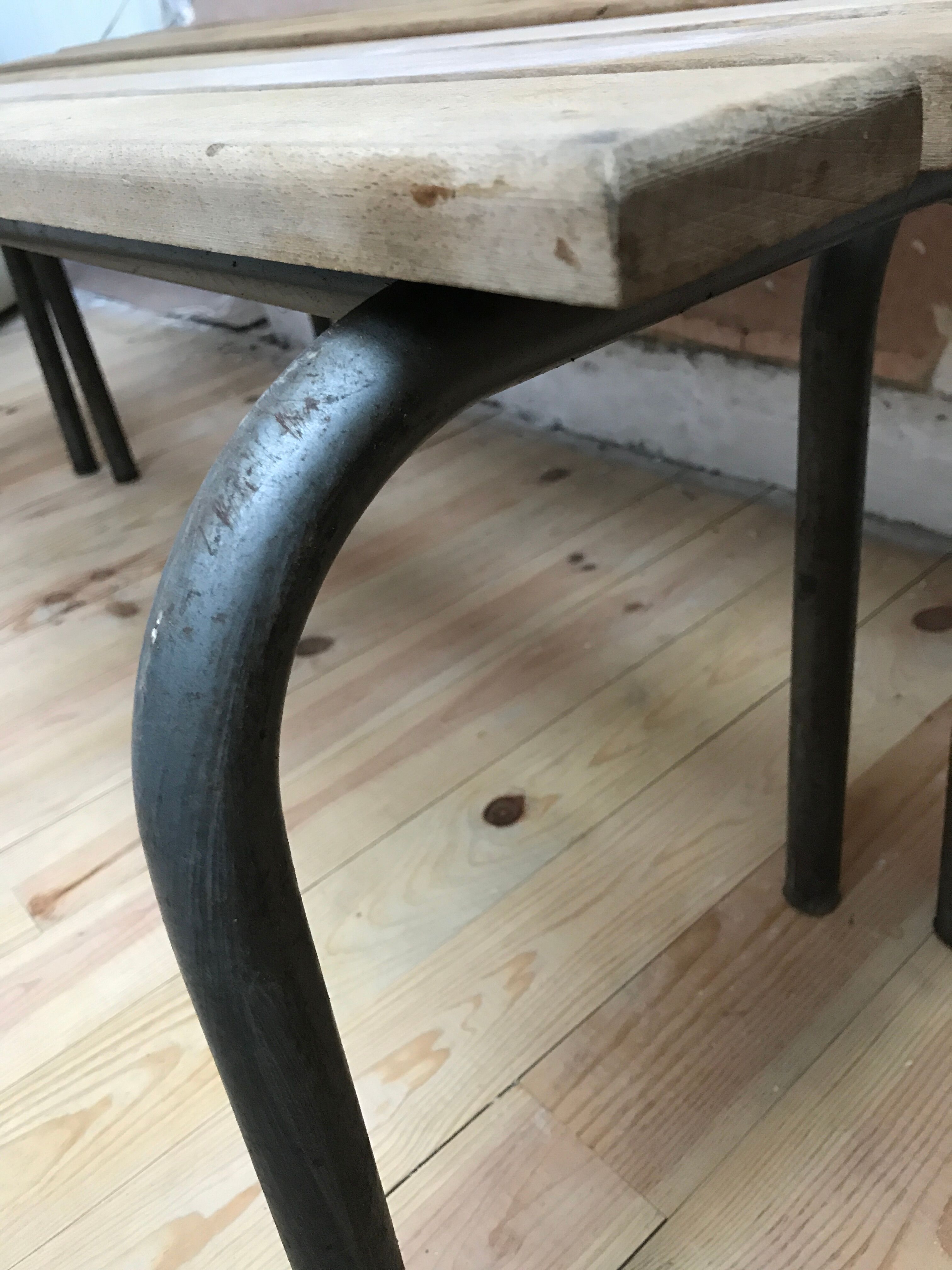 Authentic schoolboy's bench