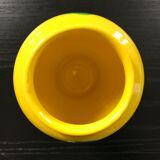 Vase jaune tache verte