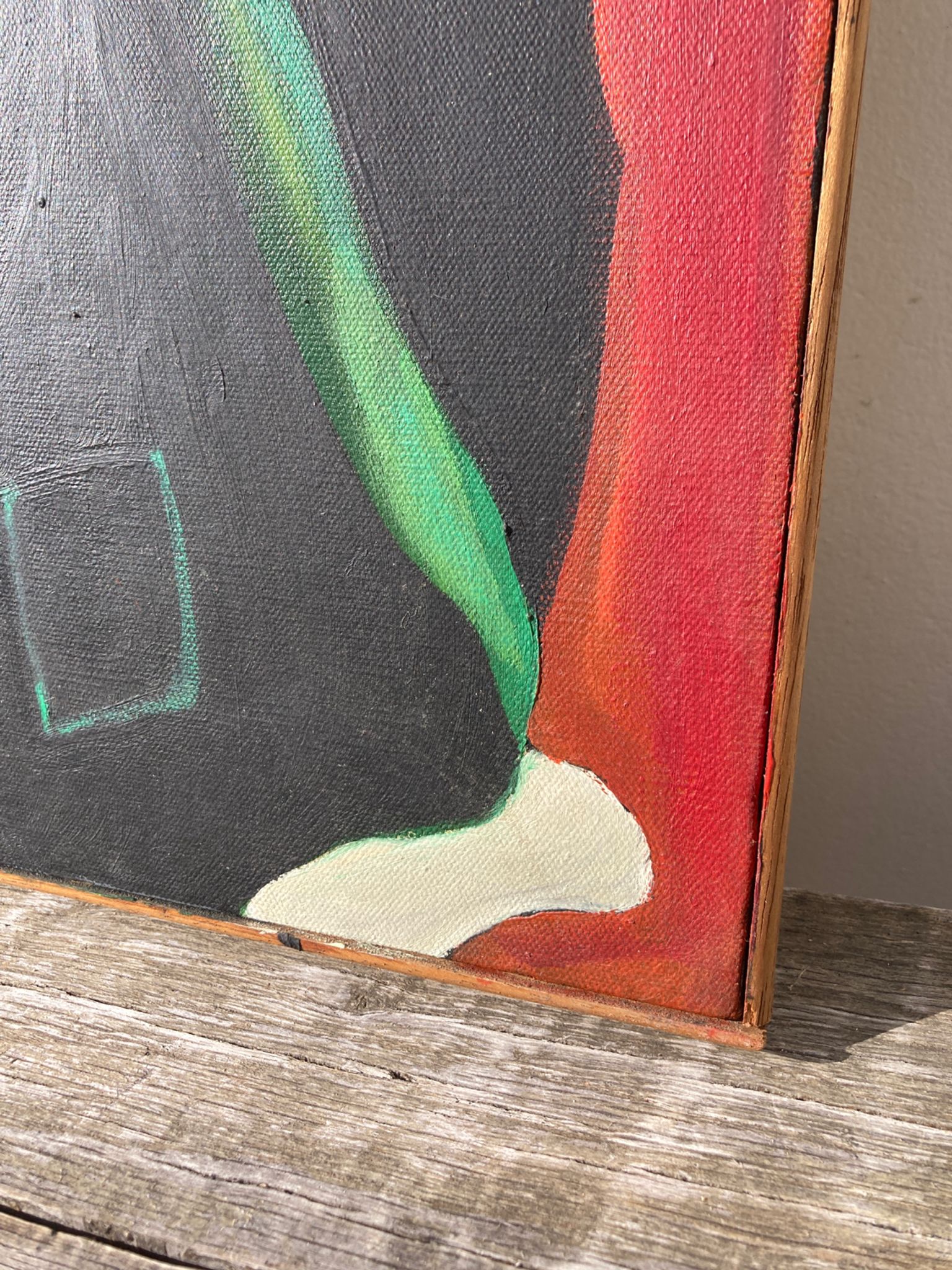 Peinture abstraite femme huile sur toile