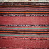 Kilim vintage fait main Ardabil persan 139cm x 288cm (1940s)
