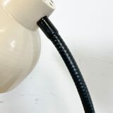 Beige industrial gooseneck table lamp, 1960s