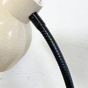Beige industrial gooseneck table lamp, 1960s