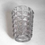 Diamond point crystal vase from the 50s height 21.5 cm