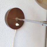 Lampe murale de conception Dijkstra en plexiglas années 1970