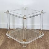 Plexiglass side tables / end tables