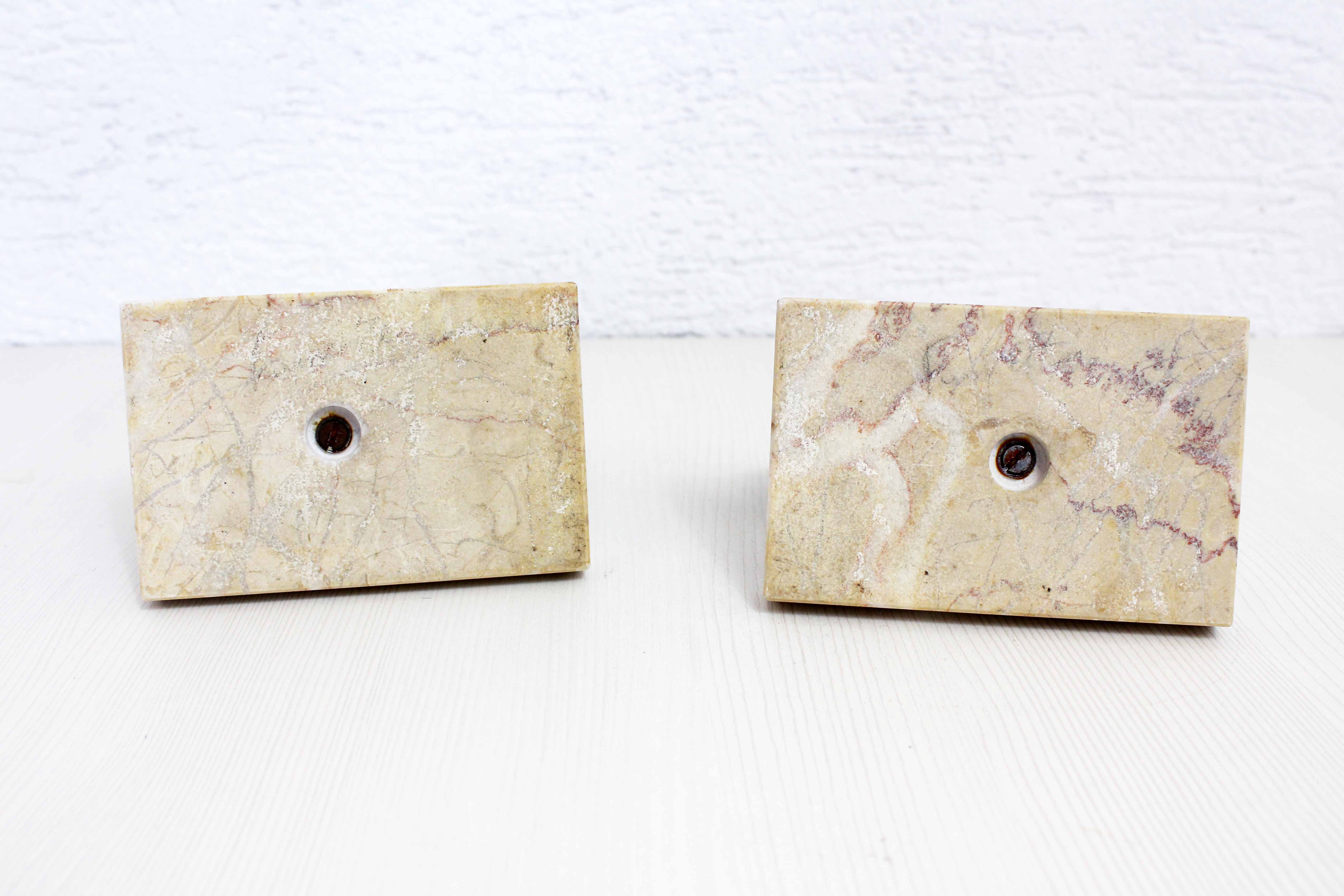 Bookends "birds" in regulation and marble 60s