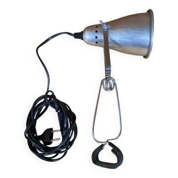 Lampe pince ancienne ikea fas modèle k0201 bureau globe alu vintage #e