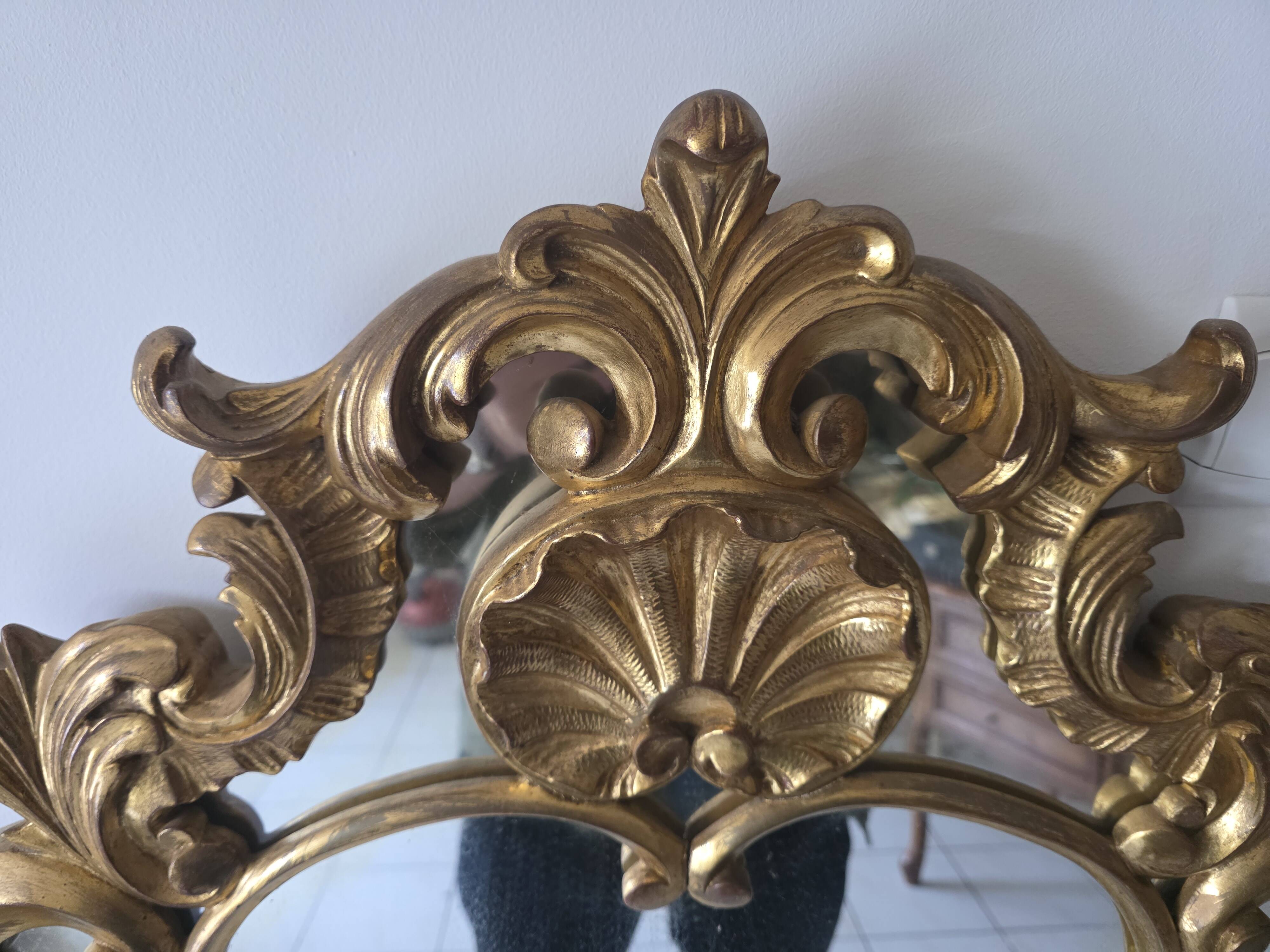 Miroir style Louis XV Rocaille