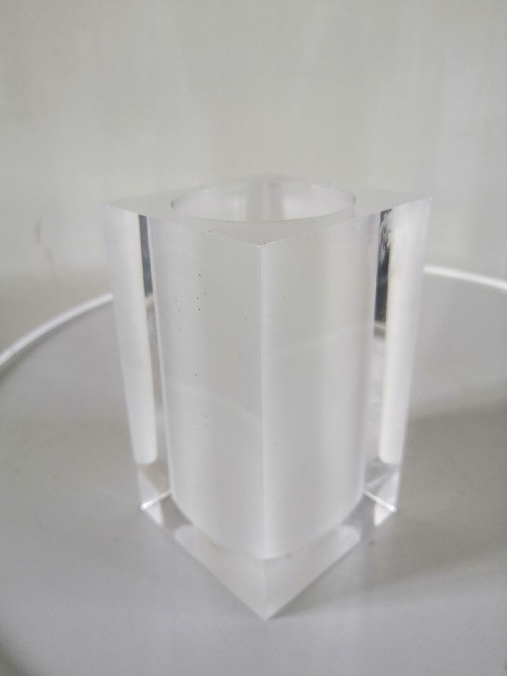 Plexiglas pencil holder design 70s