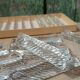 Lot de 12 porte-couteaux doubles vintage en cristal avec boîte