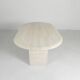 Mid-Century travertine coffee table with an oval top, 1970s.