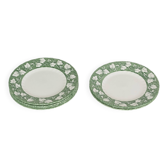 6 assiettes à dessert anglaises Churchill