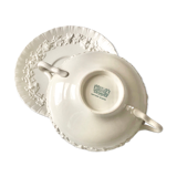 Wedgwood House's old white earthenware broth and sub-cup
