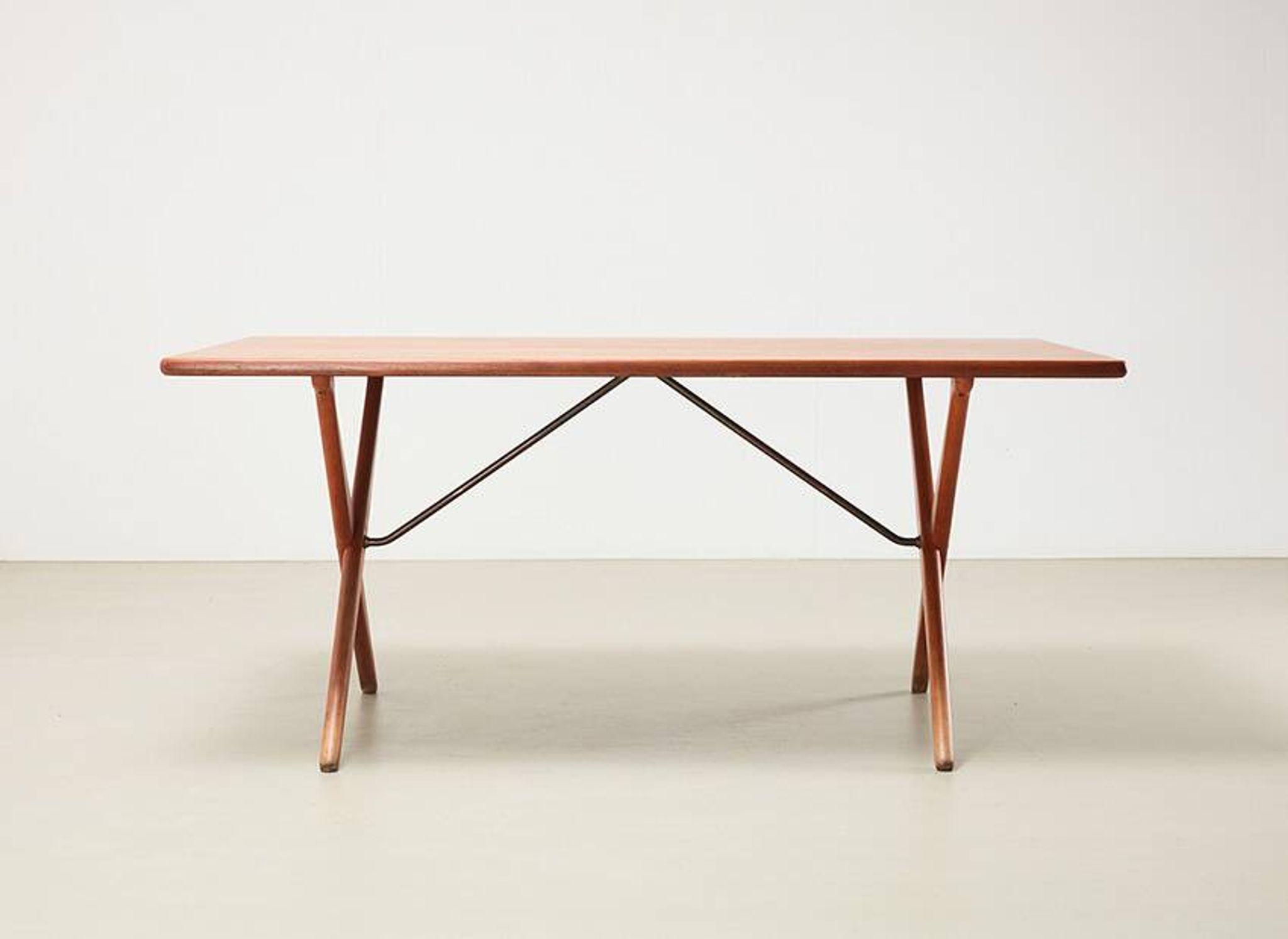 Hans Wegner AT-303 Sawhorse Dining Table for Andreas Tuck Denmark 1955