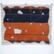 Navy Blue Hand Woven Wool Wall Hanging Tapestry Rug, 105x135 Cm