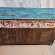 Old merchant's counter in Burmese teak.