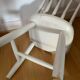 Chaise enfant vintage blanche