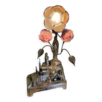 Lourdes Art Deco blank musical lamp