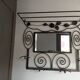 Portemanteau mural en fer art déco