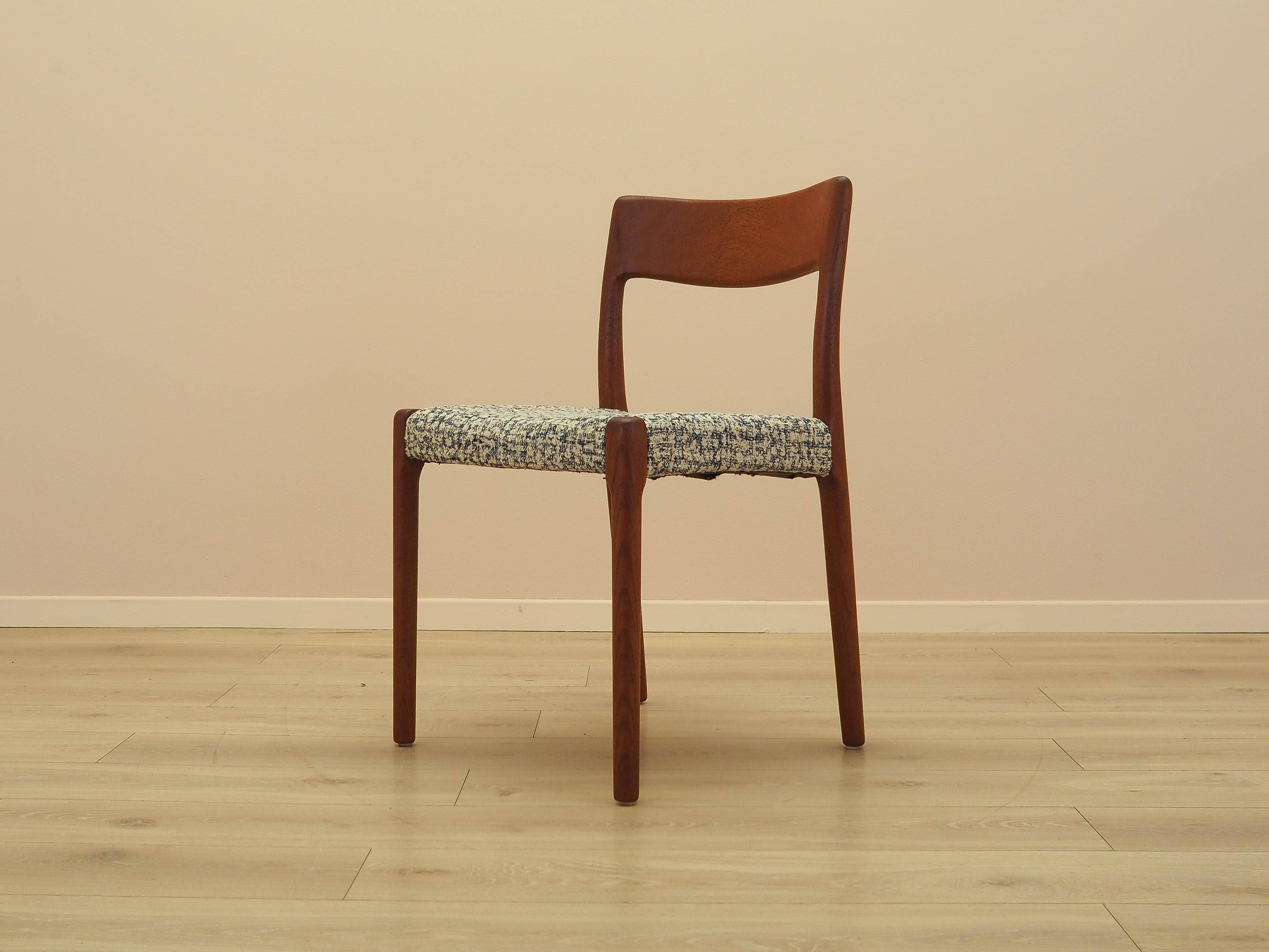 Teak chair, Danish design, 1960s, manufacturer: EMC Möbler
