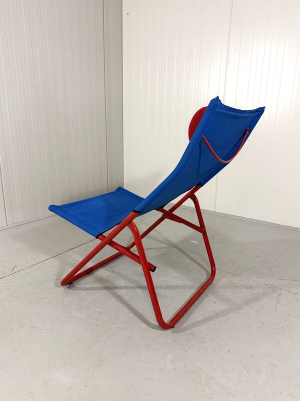 Chaise longue pliante chaise de jardin années 1980