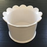 White corolla flowerpot