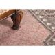 1970s Turkish Oushak Handmade Wool Cotton Pink Runner Rug 100x349