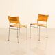 4 "SE06" cognac leather chairs by Martin Visser for Spectrum 80's