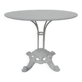 Table de jardin en acier avec base en fonte
