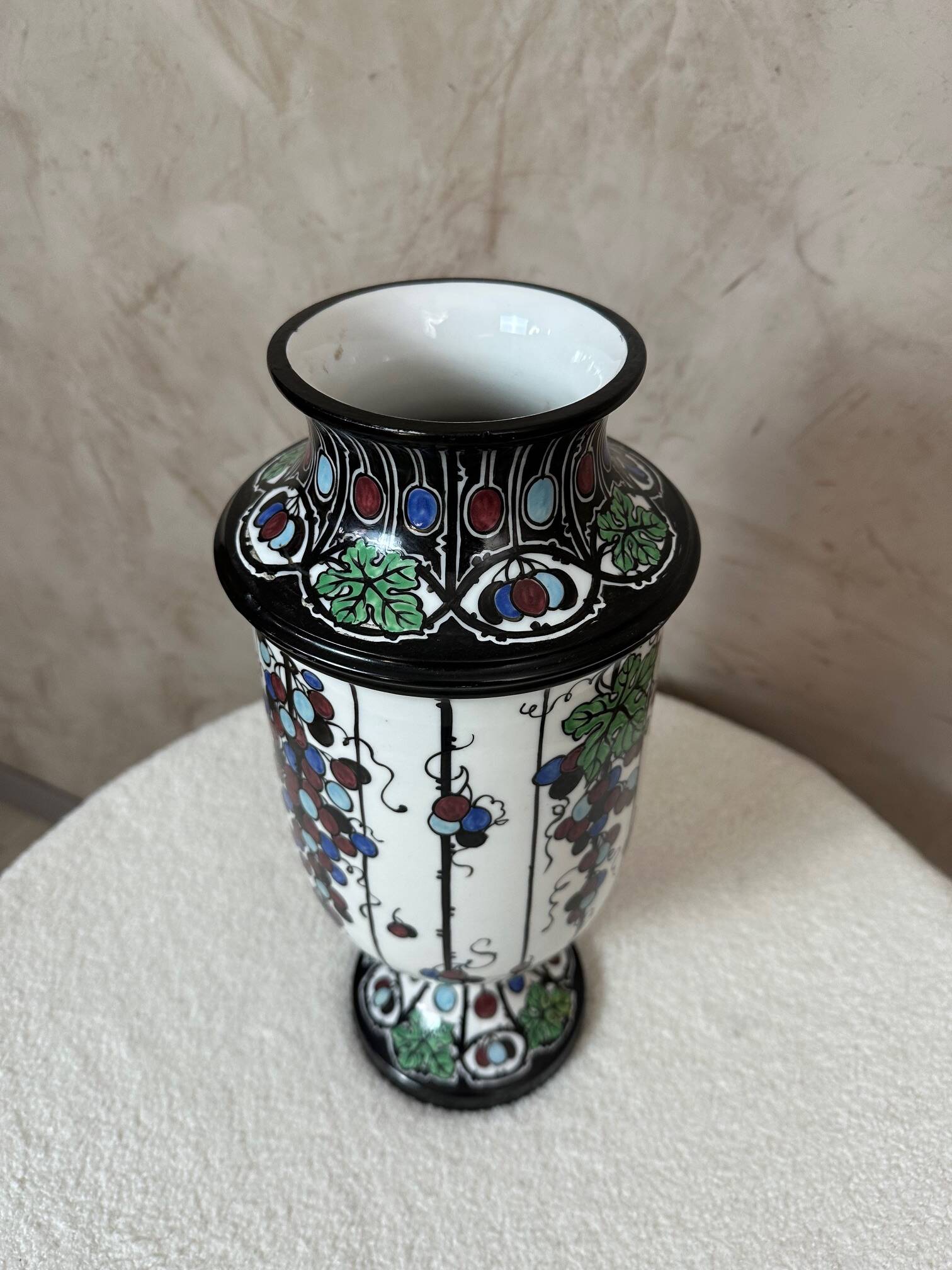 Art Deco vase signed