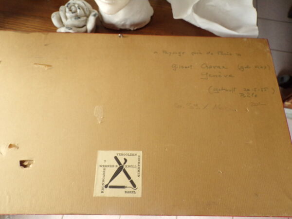 Huile sur panneau de Gilbert Chavan