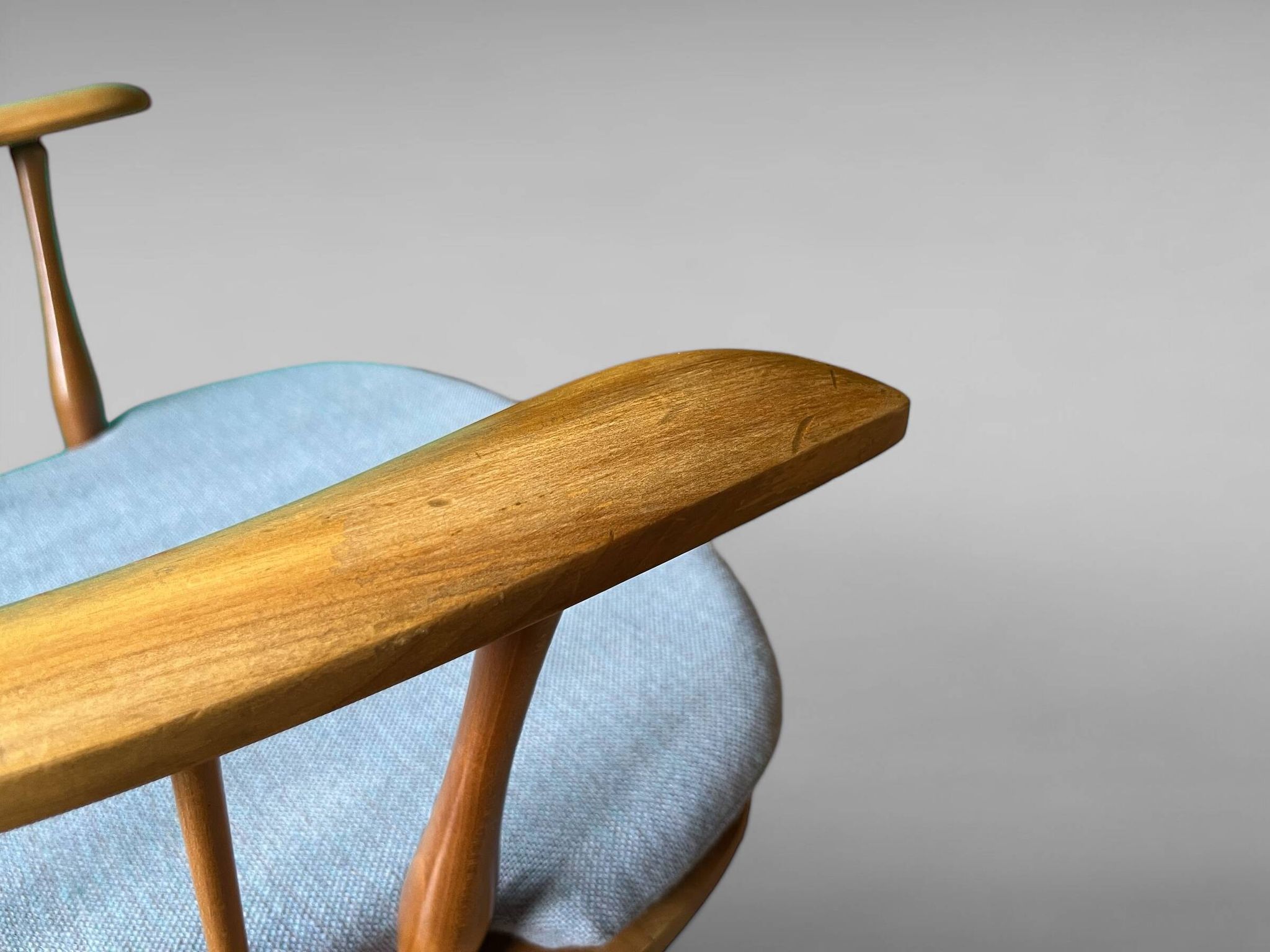 Chaise à dossier haut par Albert Haberer pour Hermann Fleiner