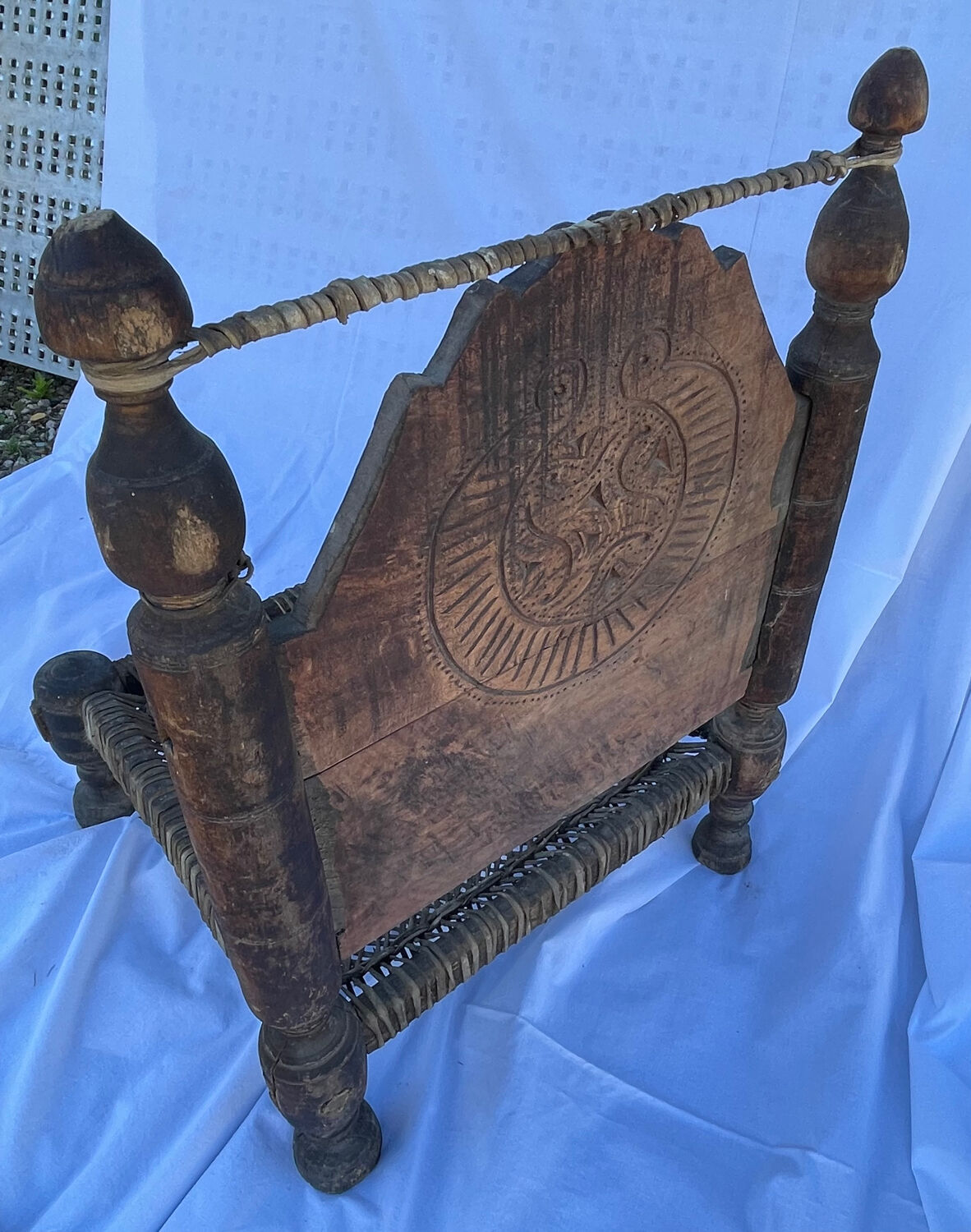 Traditional low Indian chair